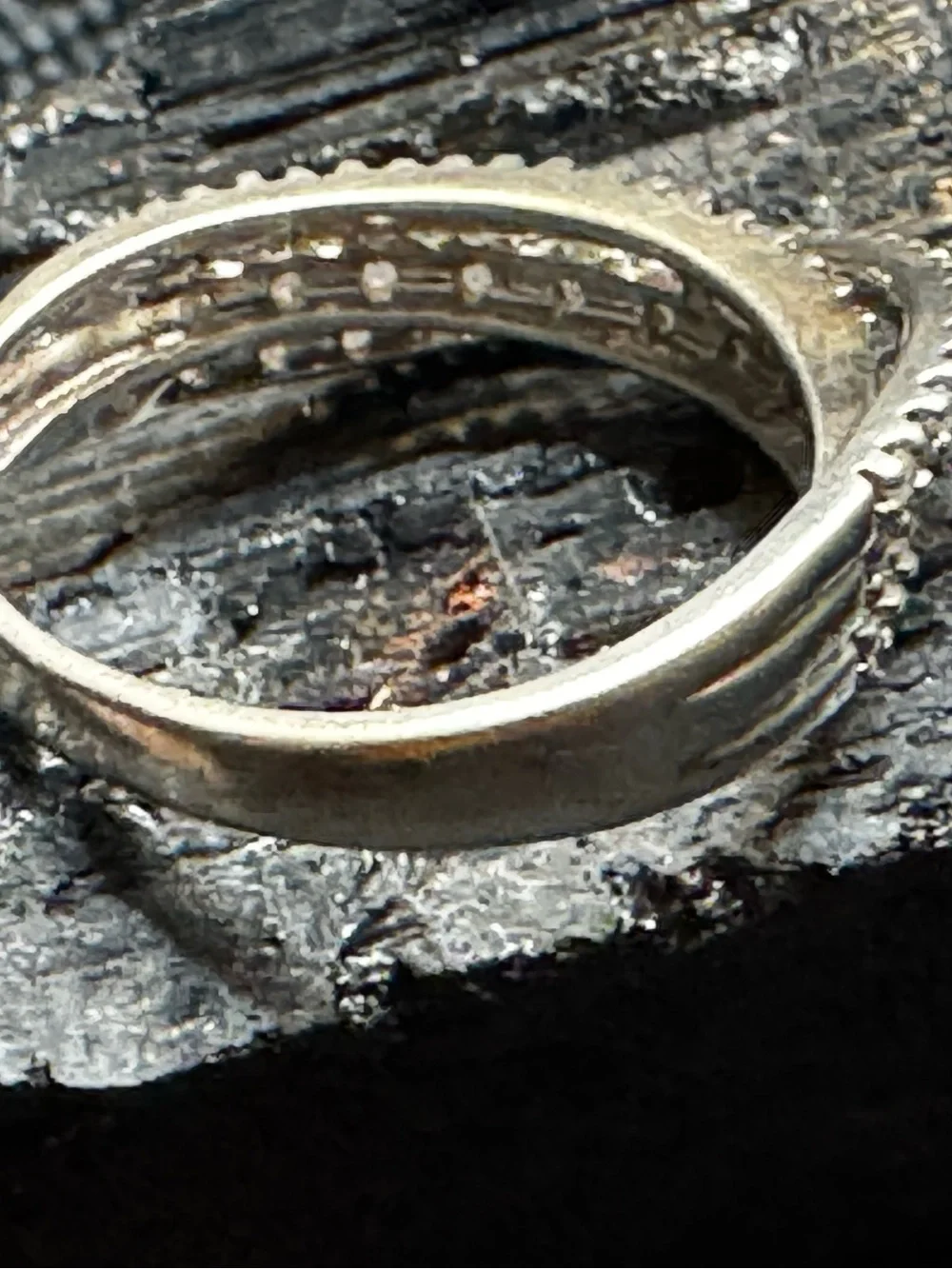 Vintage Multi-Row Pavé Criss-Cross Intertwined Anniversary Band